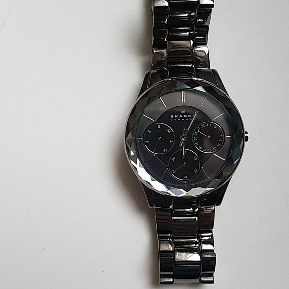 Skagen stainless steel link watch